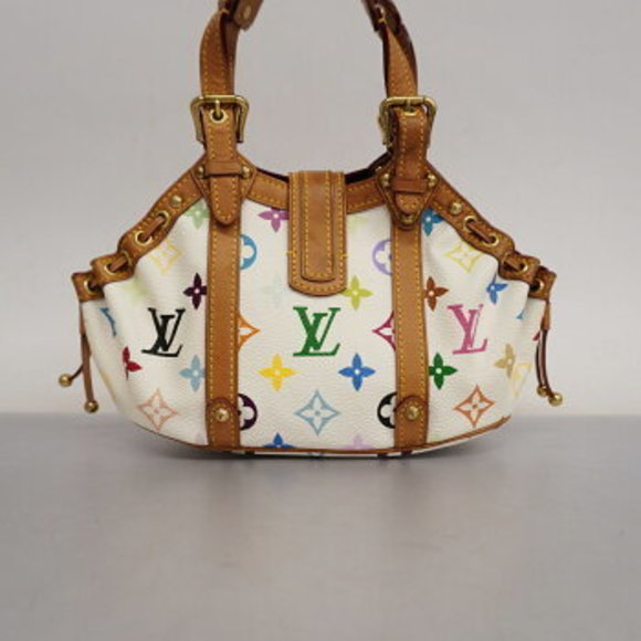 Louis Vuitton Monogram Multicolor Theda PM Handbag White - Picture 10 of 10